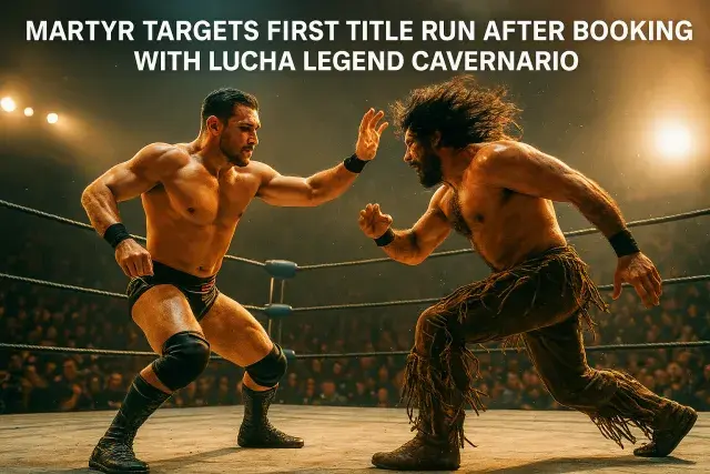 Martyr targets first title run after booking with Lucha legend Cavernario