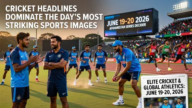 Cricket Headlines Dominate the Day's Most Striking Sports Images