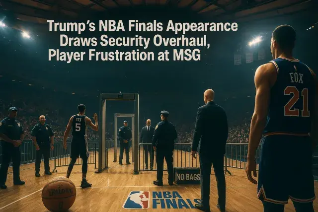 Trump's NBA Finals Appearance Draws Security Overhaul, Player Frustration at MSG