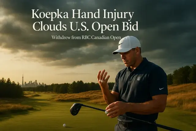 Koepka Hand Injury Clouds U.S. Open Bid After Canadian Open Exit