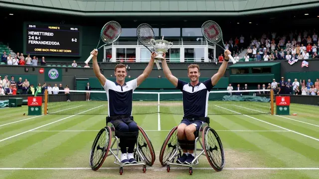 Hewett and Reid Claw Back From a Set Down to Claim Seventh Wimbledon Wheelchair Doubles Crown