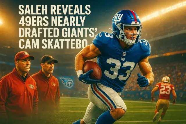 Saleh Reveals 49ers Nearly Drafted Giants' Cam Skattebo
