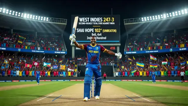 Shai Hope's Record Century Levels T20 Series Against India